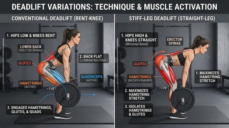 Bent-Knee vs. Straight-Leg Deadlifts Which Is Safer for Your Lower Back