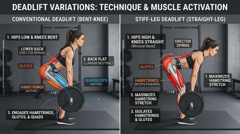 Bent-Knee vs. Straight-Leg Deadlifts Which Is Safer for Your Lower Back