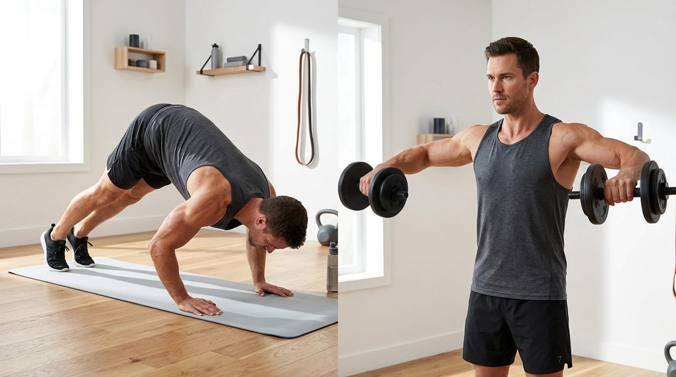 Best Home Exercises for Bigger Shoulders Without Heavy Barbells