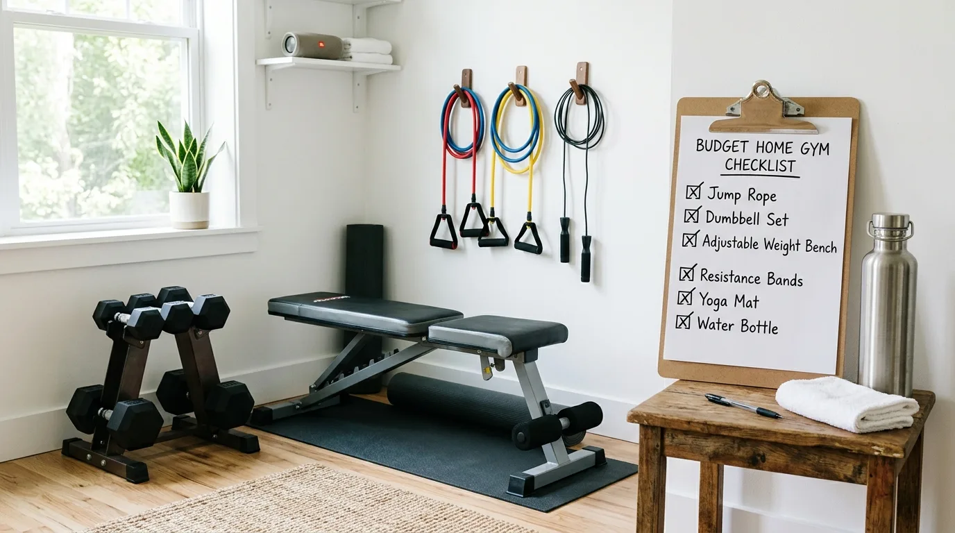 Budget Home Gym Checklist for Strength + Cardio Without Breaking the Bank