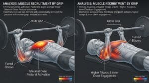 How Arm Path Affects Chest Activation in Bench Press Variations