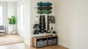 How to Organize and Store Home Gym Gear in a Small Space