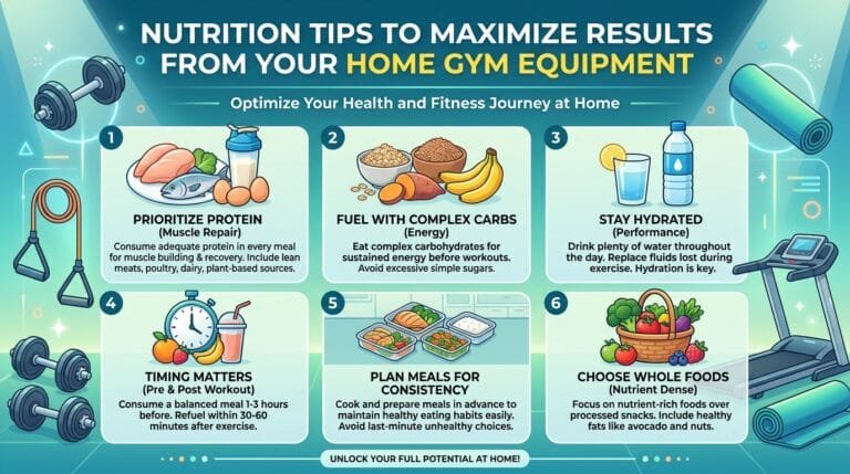 Nutrition Tips to Maximize Results from Your Home Gym Equipment
