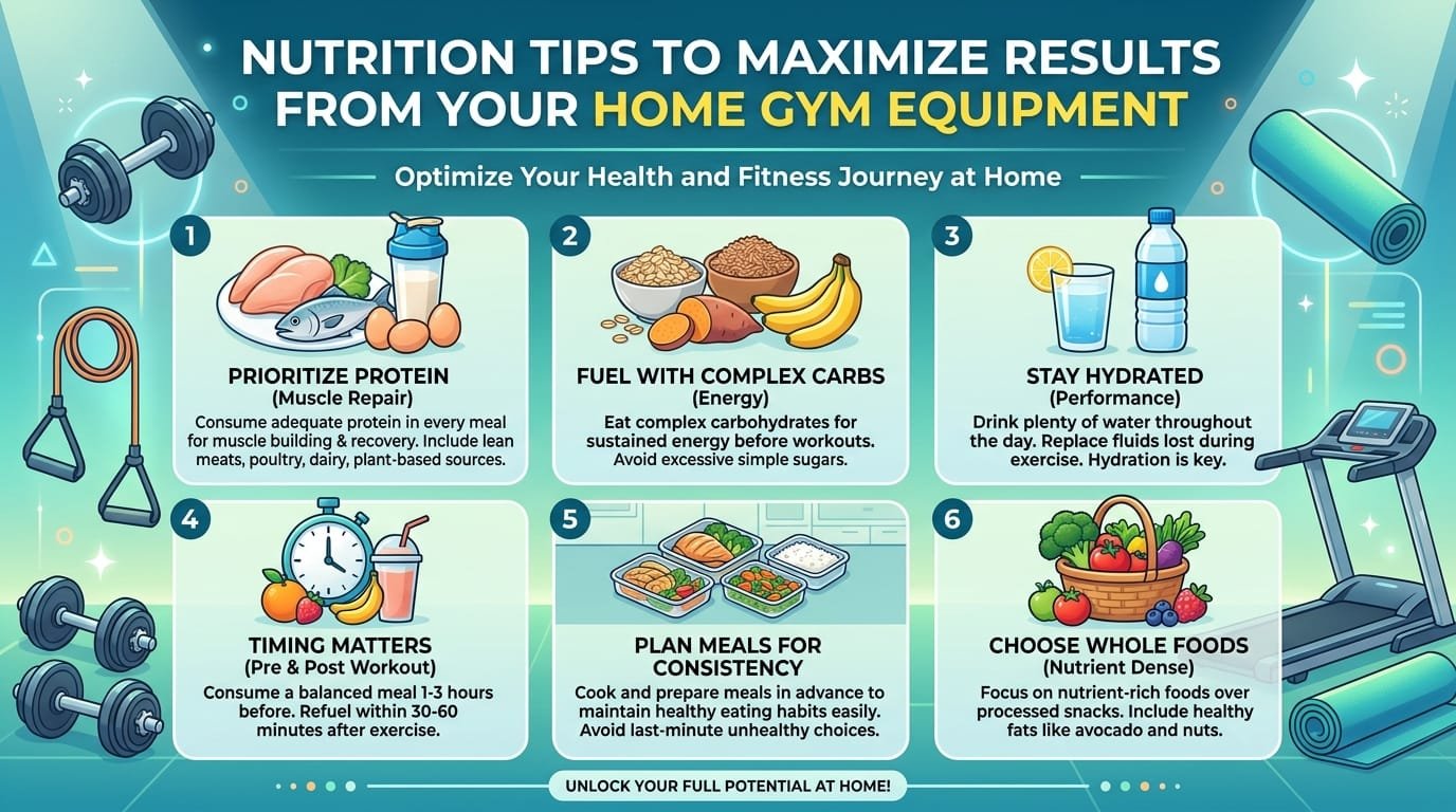 Nutrition Tips to Maximize Results from Your Home Gym Equipment 1 Nutrition Tips to Maximize Results from Your Home Gym Equipment