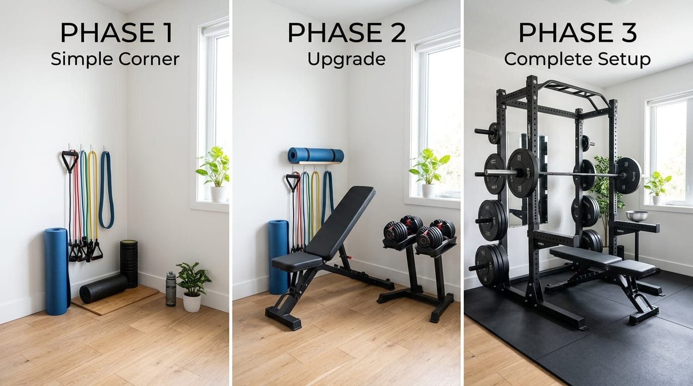 Progressive Home Gym Upgrade Path From Bands to Full Rack