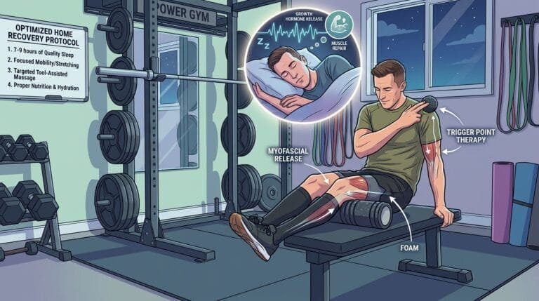 Sleep and Recovery Strategies When Training with Heavy Home Weights