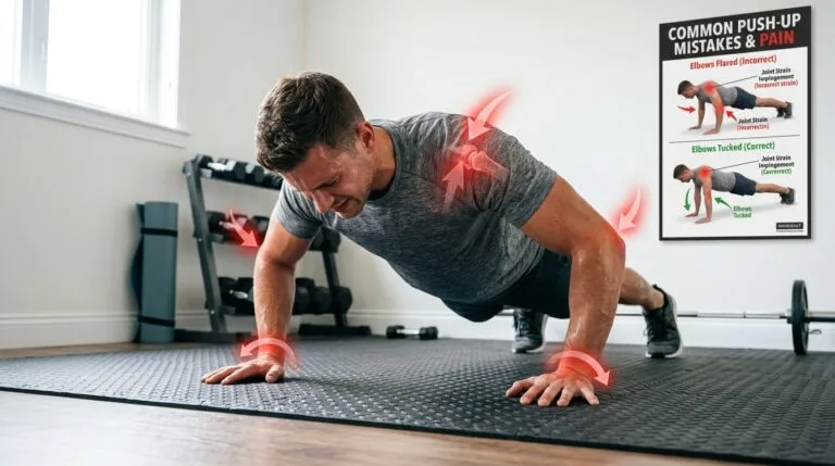 Common Push-Up Mistakes That Cause Wrist and Shoulder Pain (and How to Fix Them) 2 Common Push-Up Mistakes That Cause Wrist and Shoulder Pain