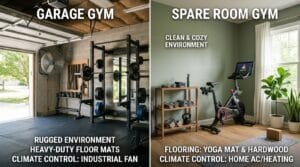 Garage vs Spare Room Gym Solving Space, Temperature, and Noise Issues