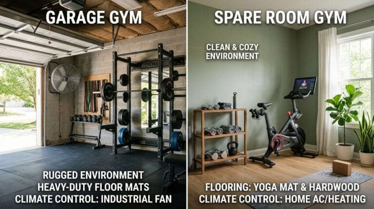 Garage vs Spare Room Gym Solving Space, Temperature, and Noise Issues