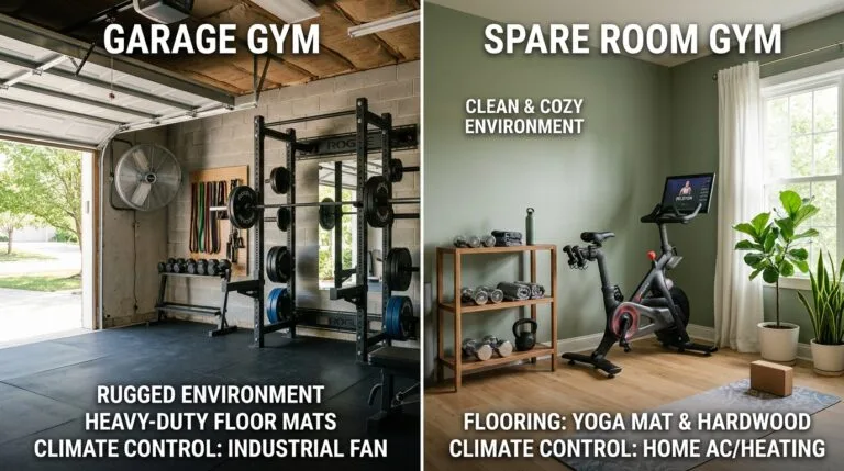 Garage vs Spare Room Gym Solving Space, Temperature, and Noise Issues