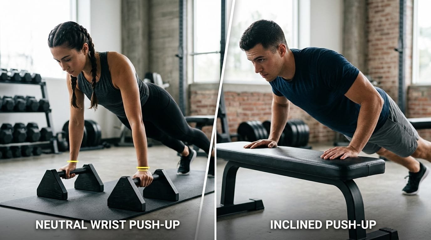 How to Progress Push-Ups Without Aggravating Wrists or Shoulders 1 How to Progress Push-Ups Without Aggravating Wrists or Shoulders