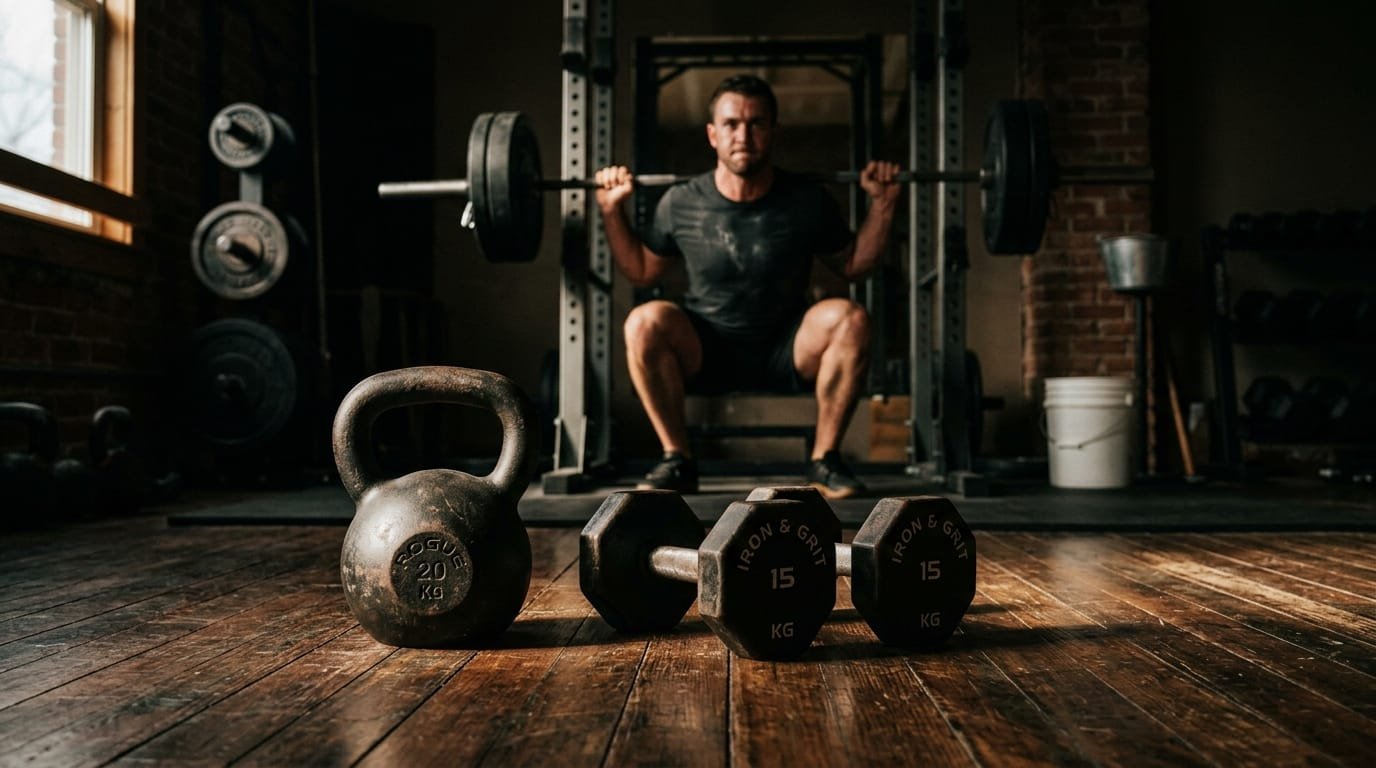 Progressive Overload Methods That Work with Fixed Dumbbells or One Kettlebell
