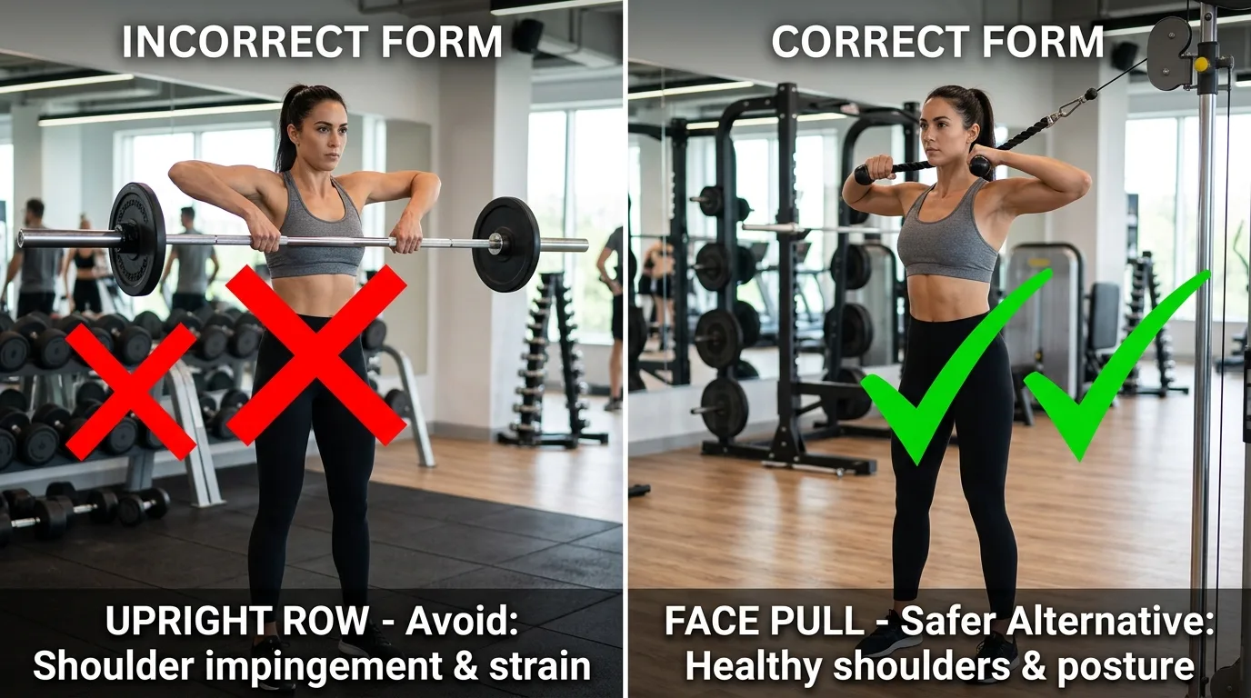 Safer Alternatives to Upright Rows for Shoulder-Friendly Training 1 Safer Alternatives to Upright Rows for Shoulder-Friendly Training