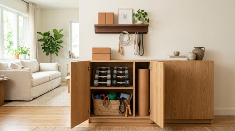 Storage Solutions So Your Home Gym Doesn’t Take Over the Room